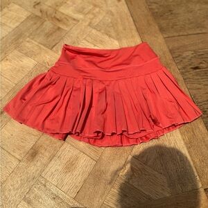 Gold Hinge Orange Mini Skirt